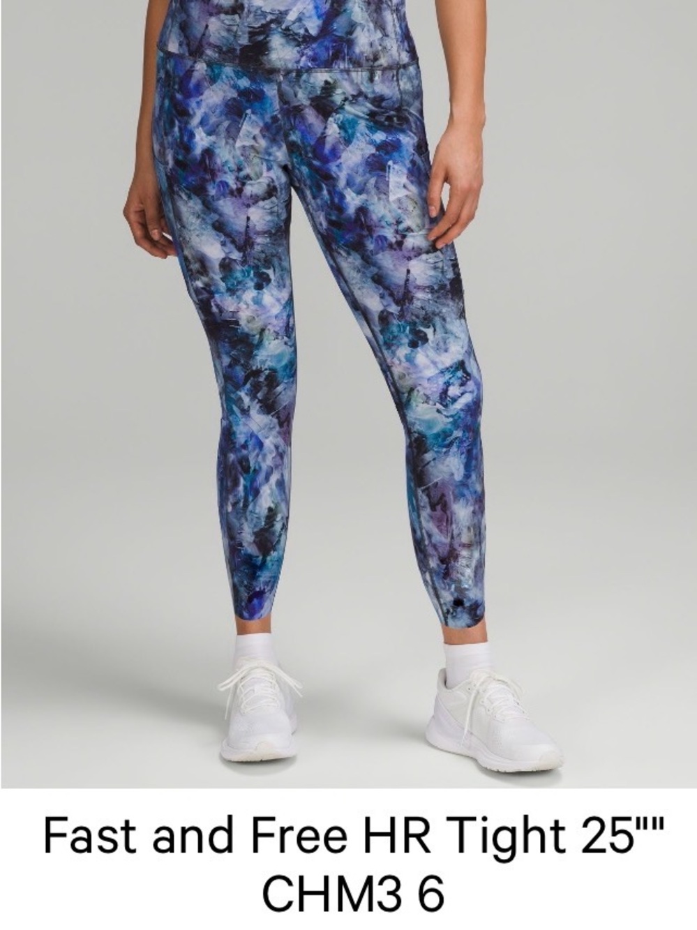 Lululemon Fast & Free High-Rise Tight 25” | Chromasphere Multi | Size 6